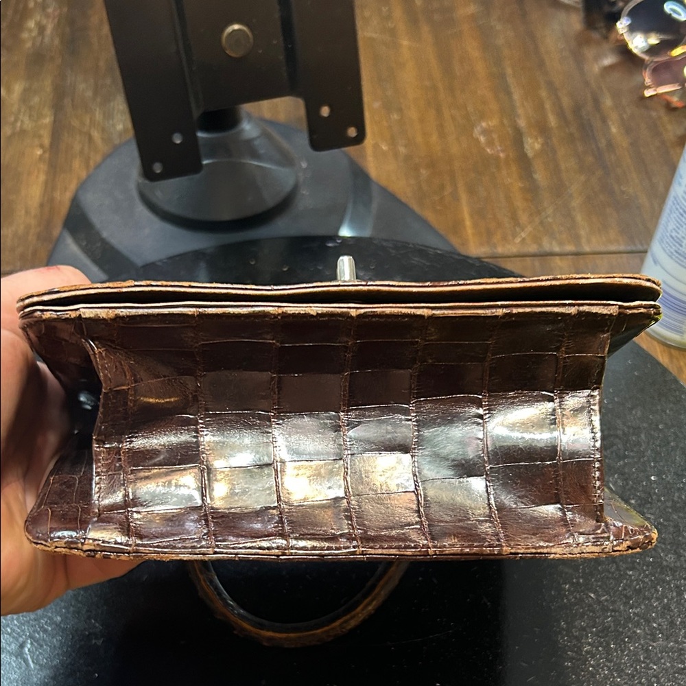 Chic Crocodile Pattern Mini Bag - image 7